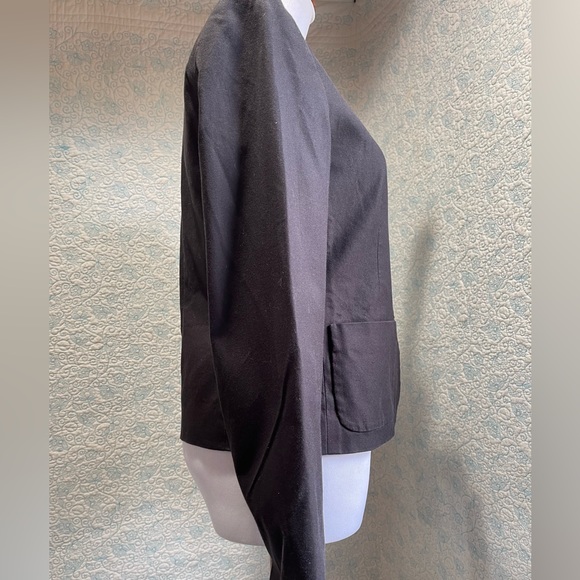 Theory Womens Black Blazer Size 2 - Picture 3 of 8